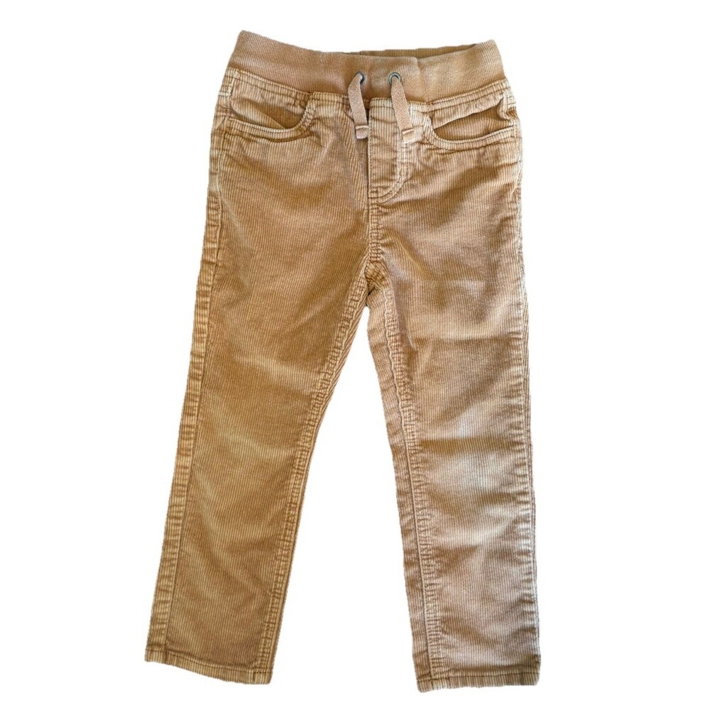 HANNA ANDERSSON Boys Pull-On Corduroy Pants Brown Size 5 - 110 cm